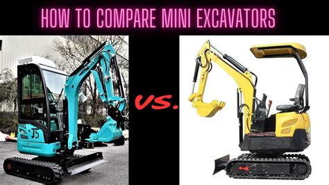 chinese mini excavator comparison